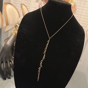 Gorjana Vintage Rose Gold Long Statement Necklace
